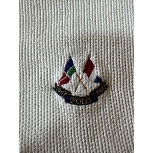 Vintage Polo Ralph Lauren Cross Flags Sweater Size XL